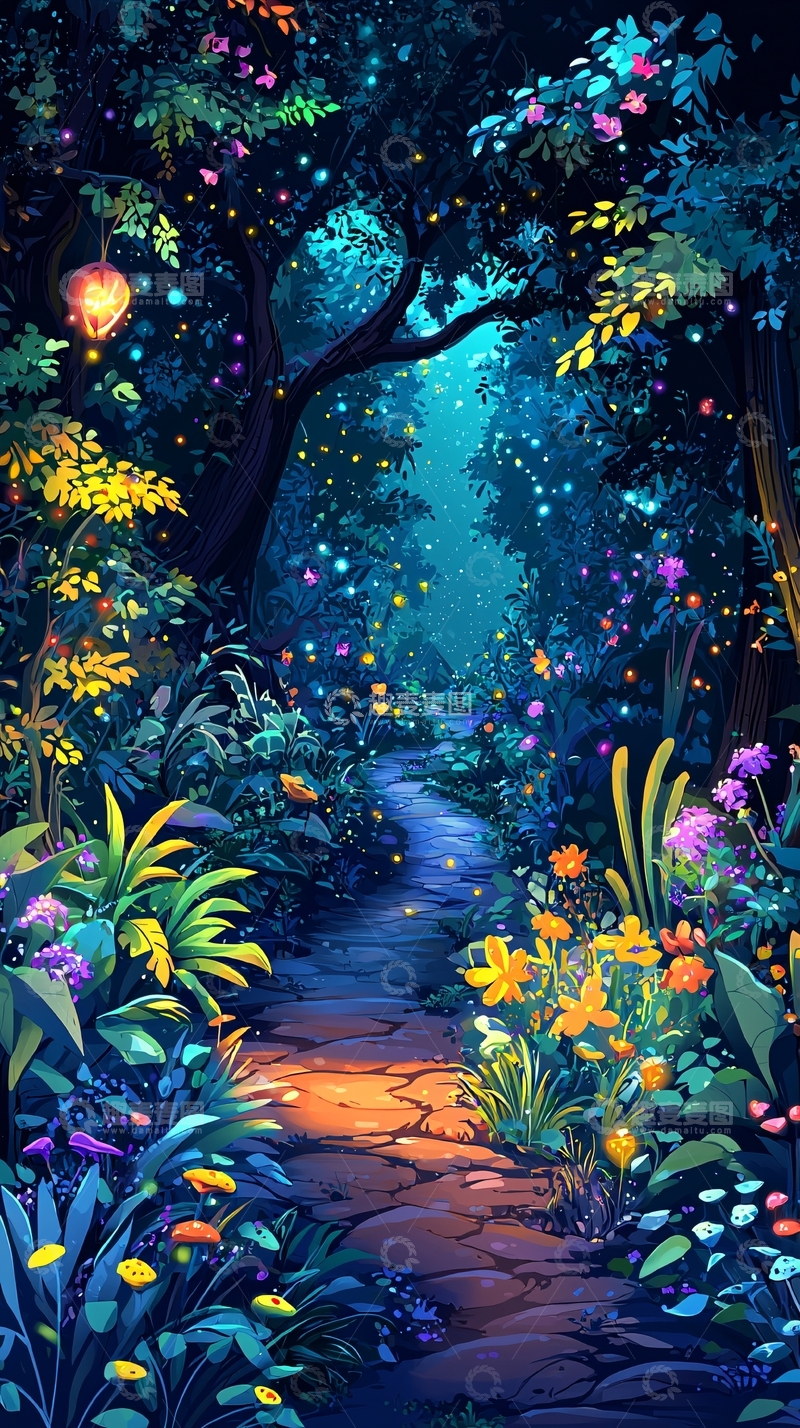 高清大图下载【趣麦麦图】梦幻森林小路93