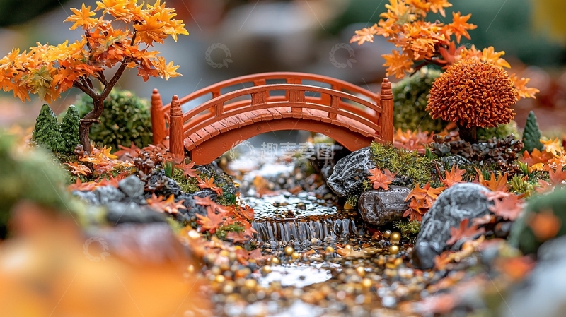 高清大图下载【趣麦麦图】-秋日微缩景观