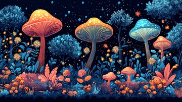梦幻森林蘑菇