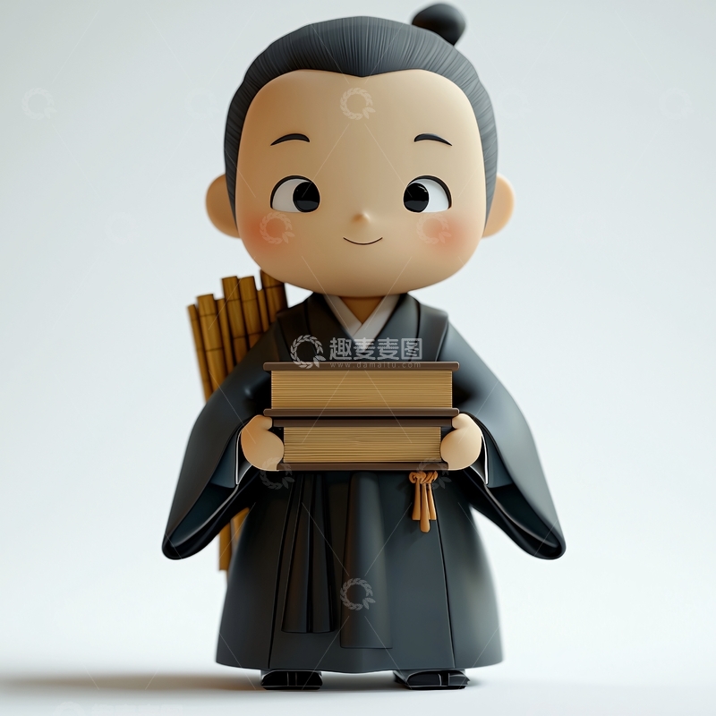 高清大图下载【趣麦麦图】卡通武士