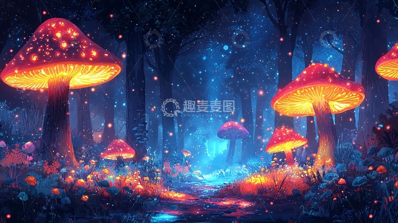 高清大图下载【趣麦麦图】梦幻森林