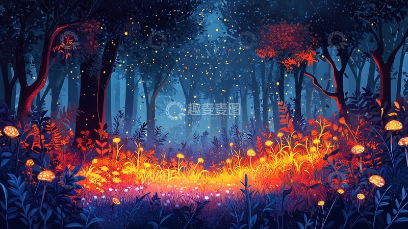 高清大图下载【趣麦麦图】梦幻森林