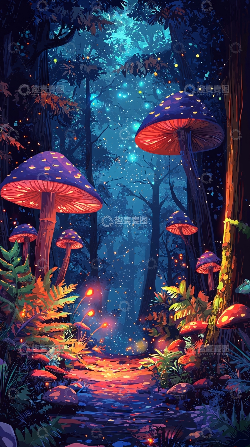 高清大图下载【趣麦麦图】梦幻森林