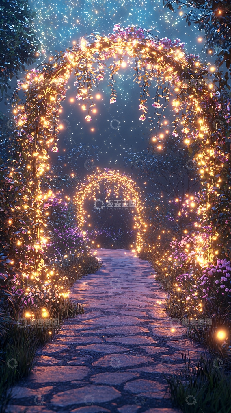 高清大图下载【趣麦麦图】梦幻森林小路94