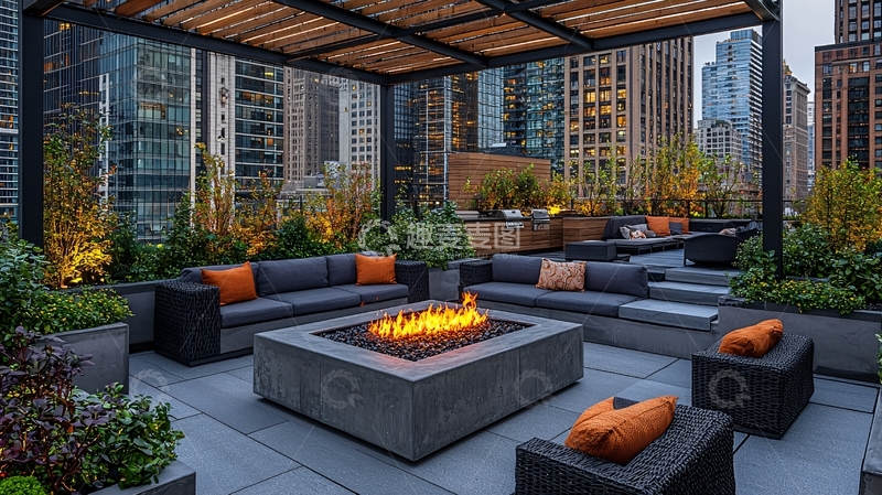 高清大图下载【趣麦麦图】屋顶露台景观设计