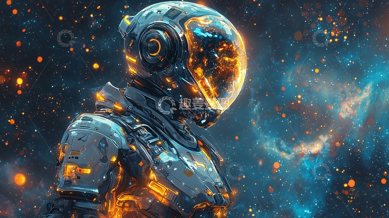 高清大图下载【趣麦麦图】太空宇航员