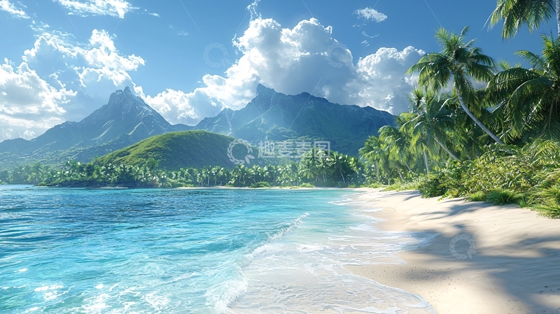 高清大图下载【趣麦麦图】热带海滩风景图