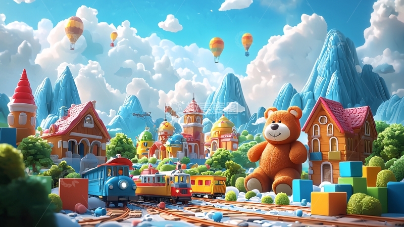 高清大图下载【趣麦麦图】梦幻童话小镇