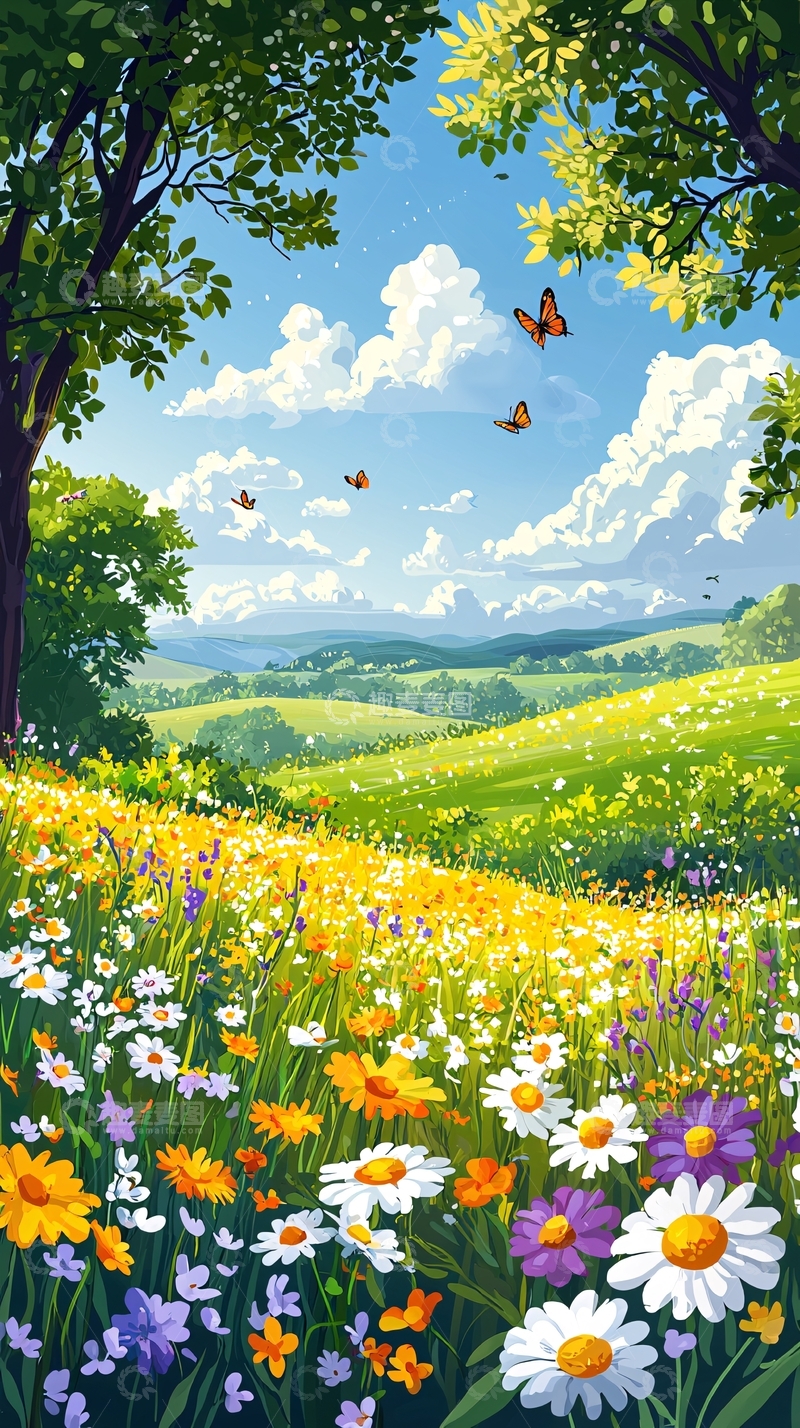 高清大图下载【趣麦麦图】春日田园风光4