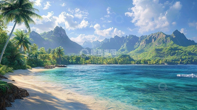 高清大图下载【趣麦麦图】热带海滩风景