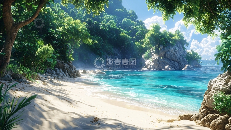 高清大图下载【趣麦麦图】阳光沙滩海景26