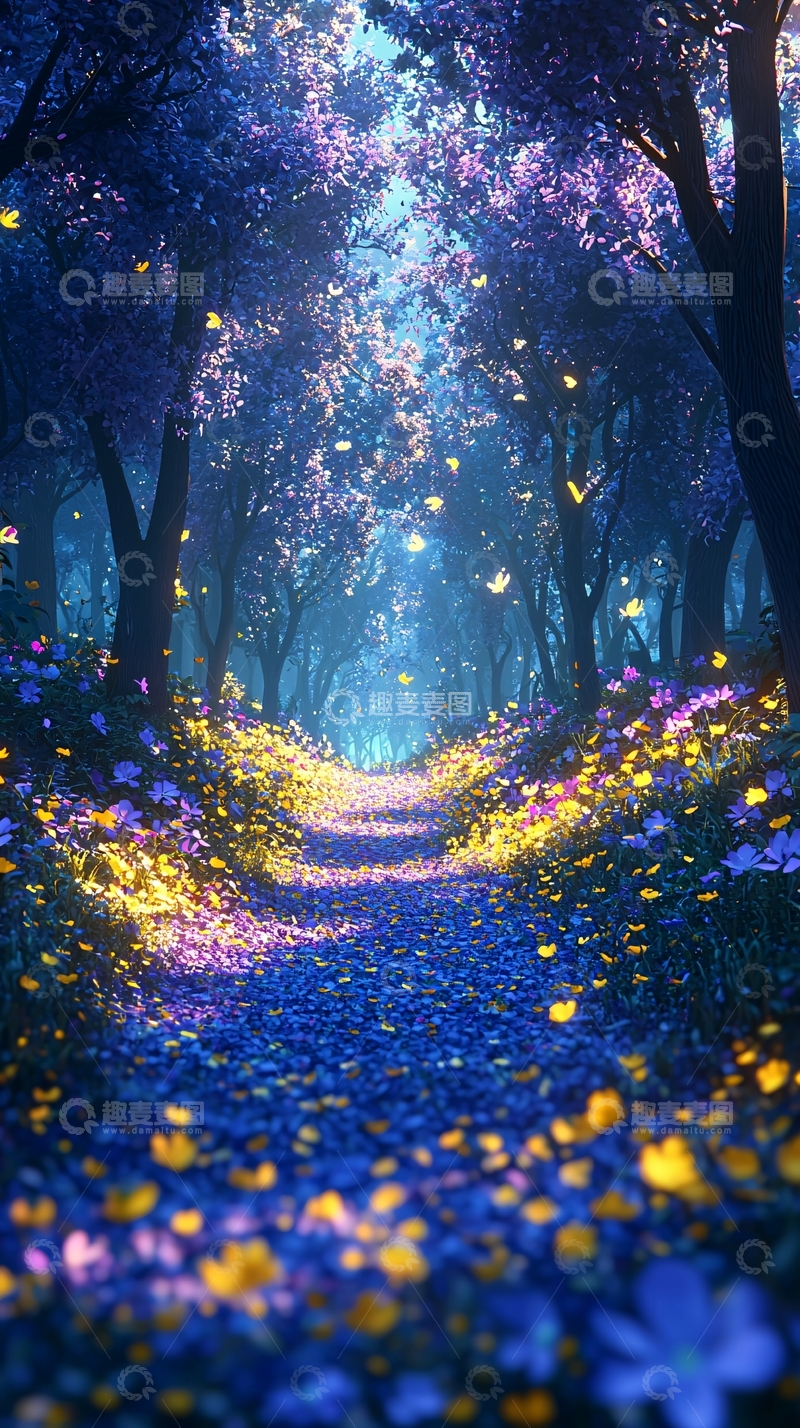 高清大图下载【趣麦麦图】梦幻森林小路95