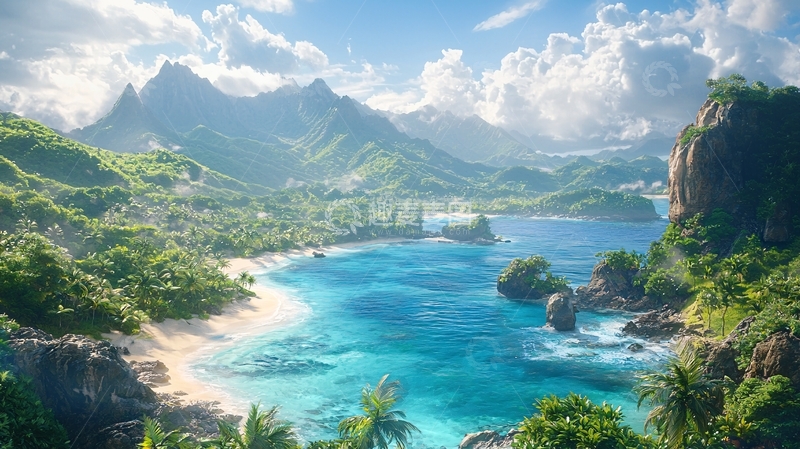 高清大图下载【趣麦麦图】热带海滩风光