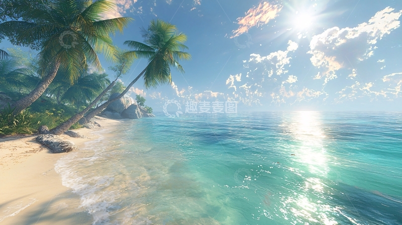 高清大图下载【趣麦麦图】热带海滩风景图