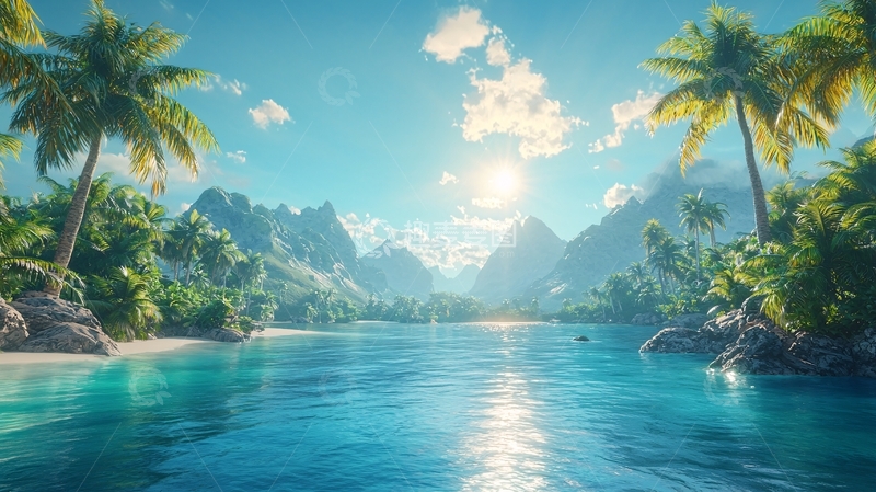 高清大图下载【趣麦麦图】热带海滩风光