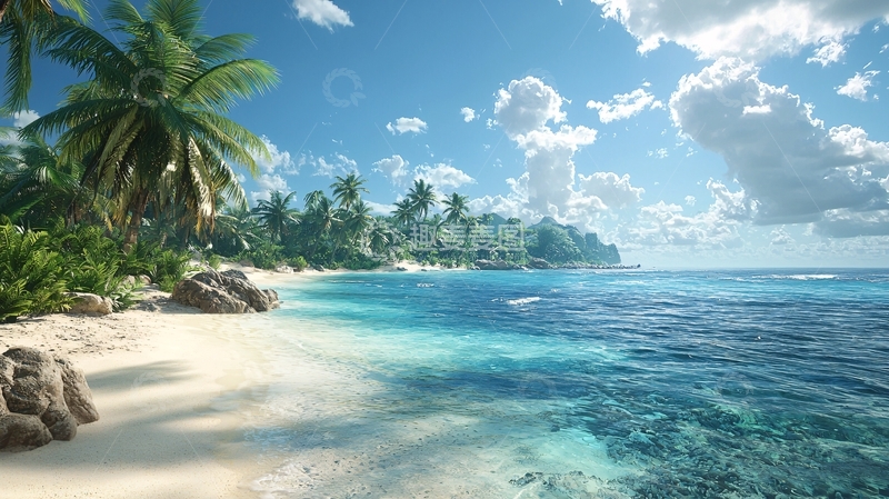 高清大图下载【趣麦麦图】热带海滩风景