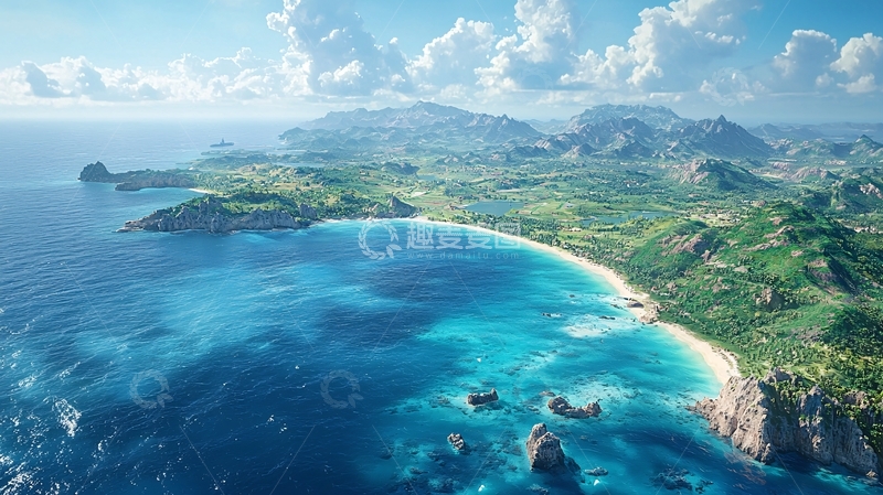 高清大图下载【趣麦麦图】海岛风光