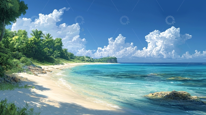 高清大图下载【趣麦麦图】热带海滩风景