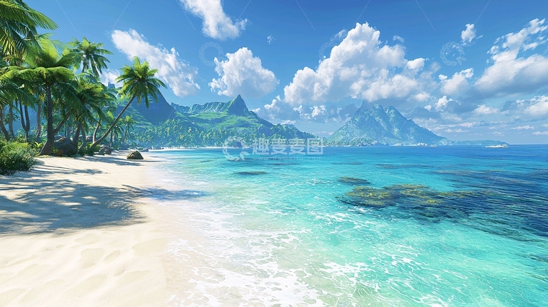 高清大图下载【趣麦麦图】热带海滩风景