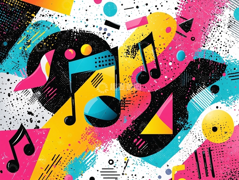 高清大图下载【趣麦麦图】抽象音乐背景