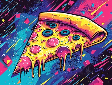 流口水街头风披萨