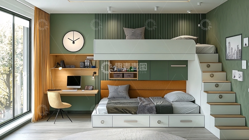 高清大图下载【趣麦麦图】儿童房设计