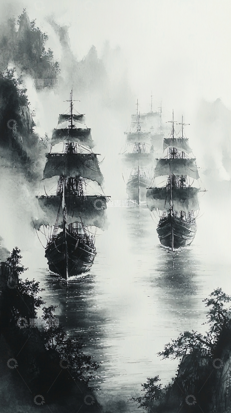 高清大图下载【趣麦麦图】水墨画