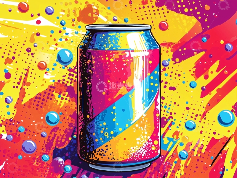 彩色汽水罐