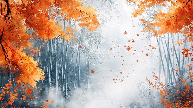 高清大图下载【趣麦麦图】秋日森林