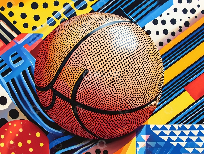 高清大图下载【趣麦麦图】-抽象篮球