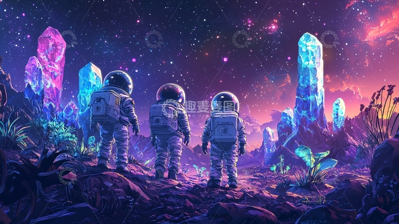高清大图下载【趣麦麦图】太空奇幻场景