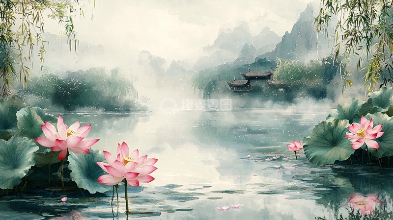 高清大图下载【趣麦麦图】水墨江南