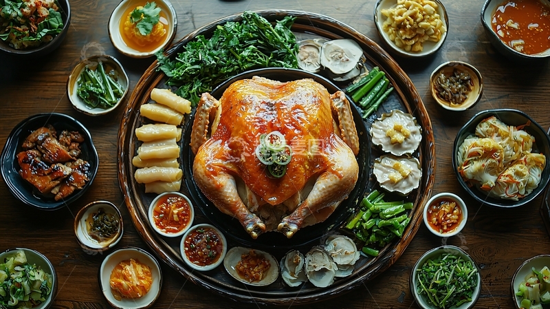 高清大图下载【趣麦麦图】烤鸡盛宴