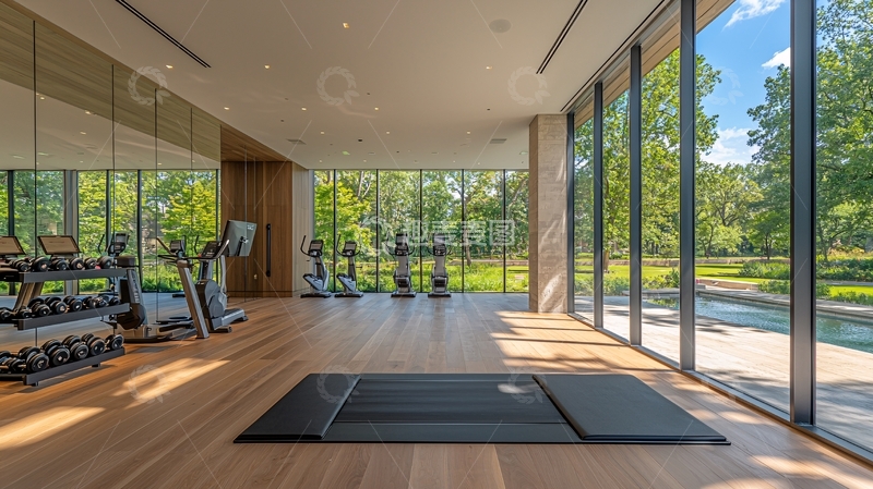 高清大图下载【趣麦麦图】高端住宅健身房