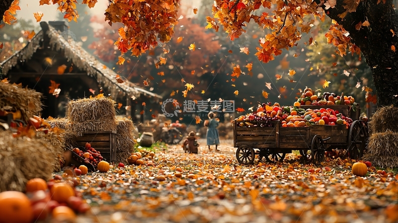 高清大图下载【趣麦麦图】秋季田园风光