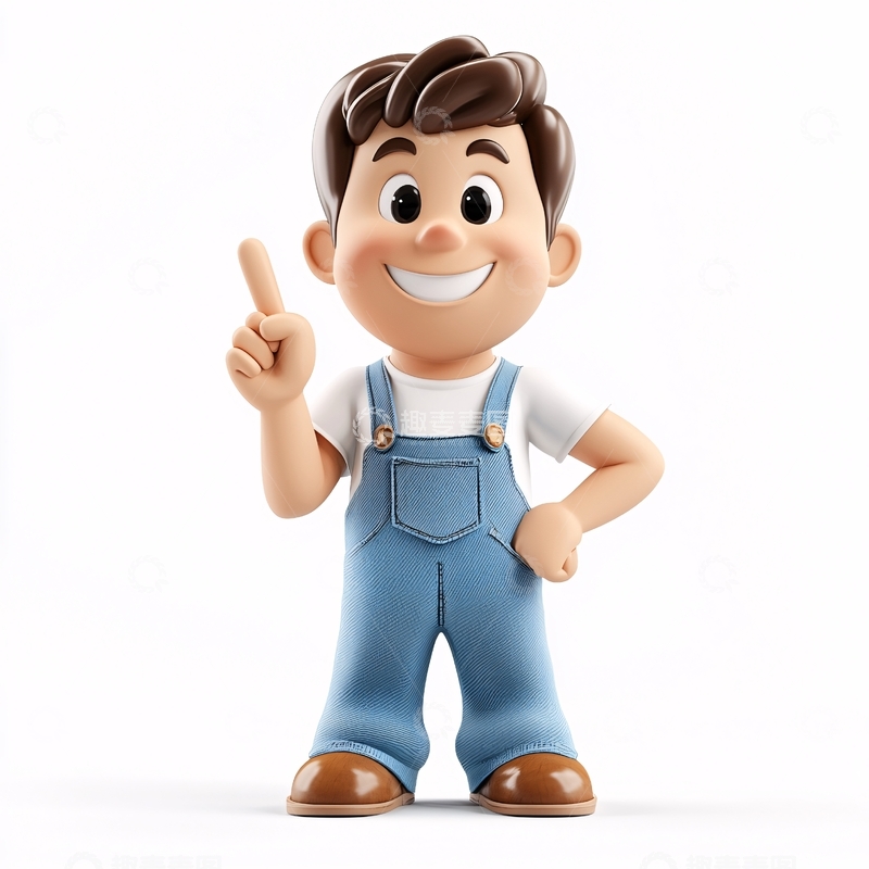 高清大图下载【趣麦麦图】卡通男孩