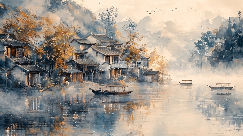 高清大图下载【趣麦麦图】水墨江南