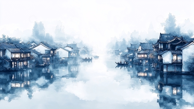 高清大图下载【趣麦麦图】水墨江南