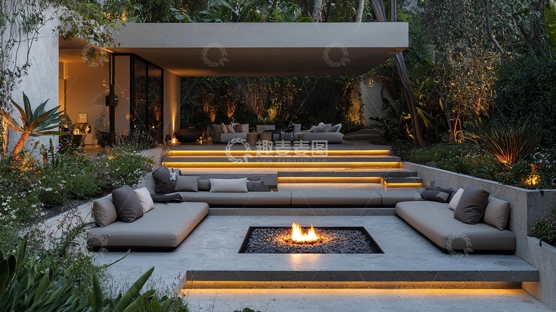 高清大图下载【趣麦麦图】现代庭院景观设计