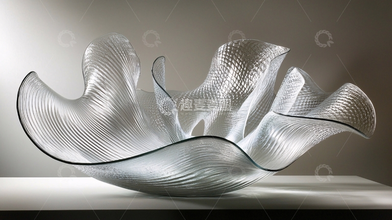 高清大图下载【趣麦麦图】透明玻璃雕塑