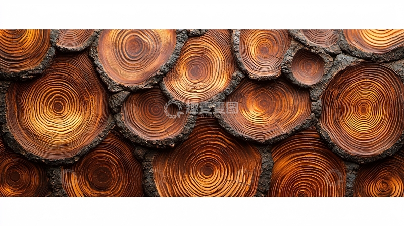 高清大图下载【趣麦麦图】树木年轮纹理背景