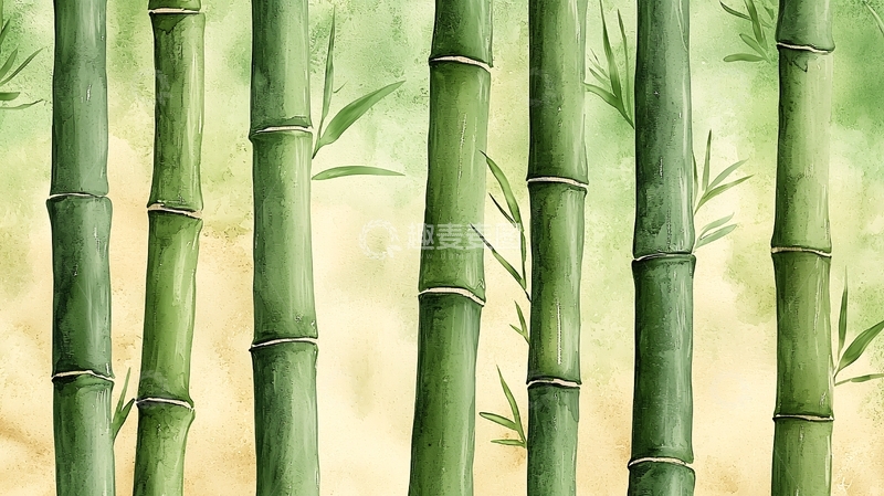 高清大图下载【趣麦麦图】水墨画竹子