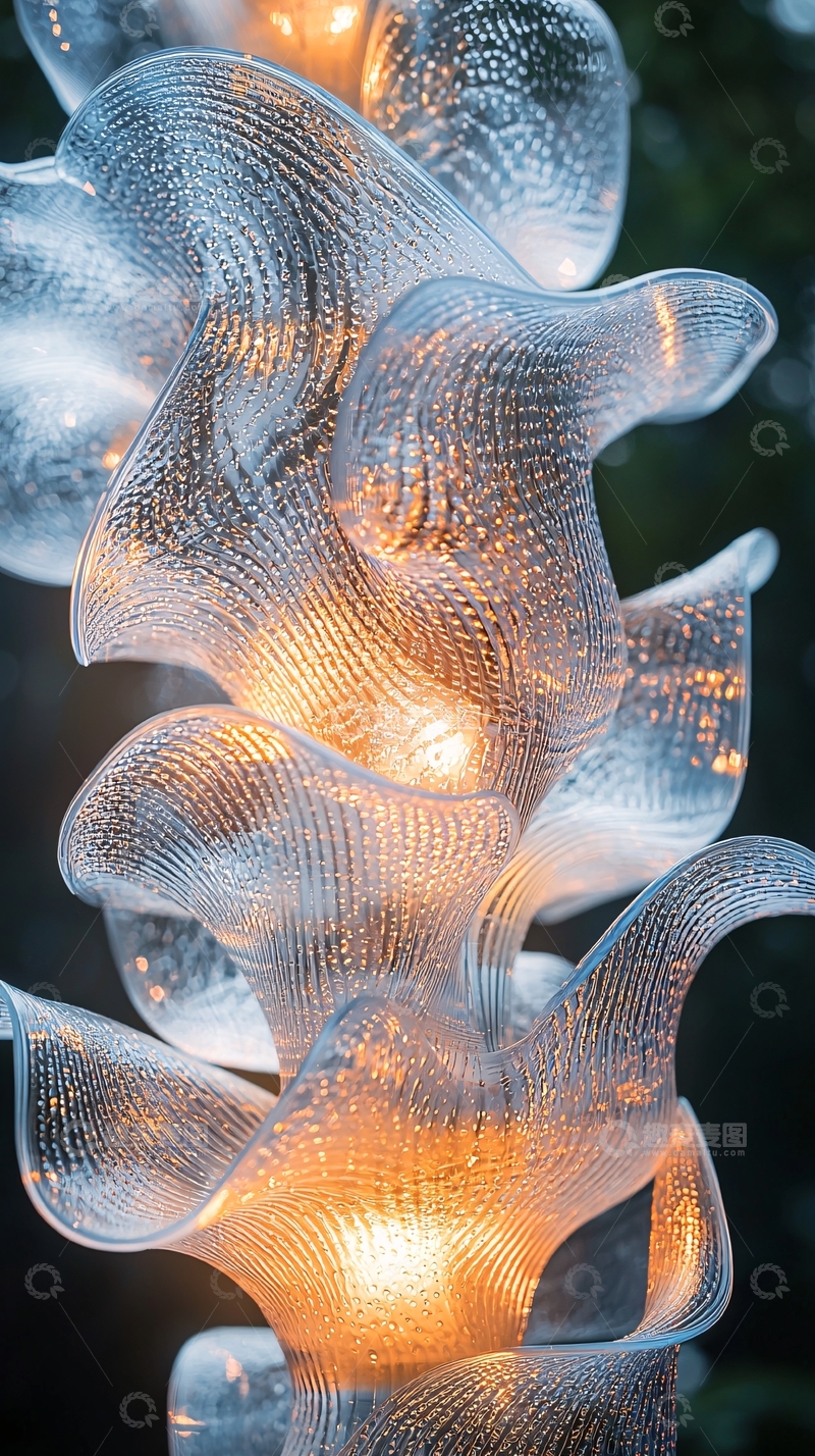高清大图下载【趣麦麦图】透明玻璃雕塑