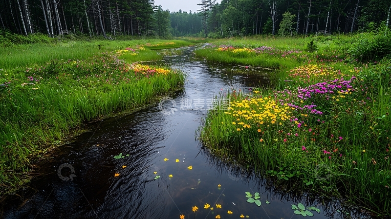 高清大图下载【趣麦麦图】绿色溪流