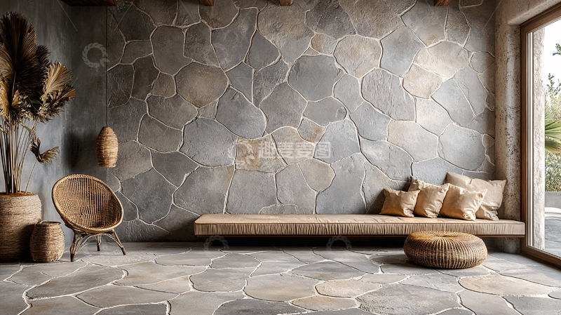 高清大图下载【趣麦麦图】原石墙面