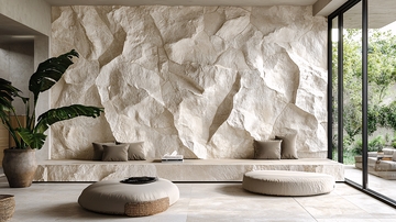 抽象石材背景墙