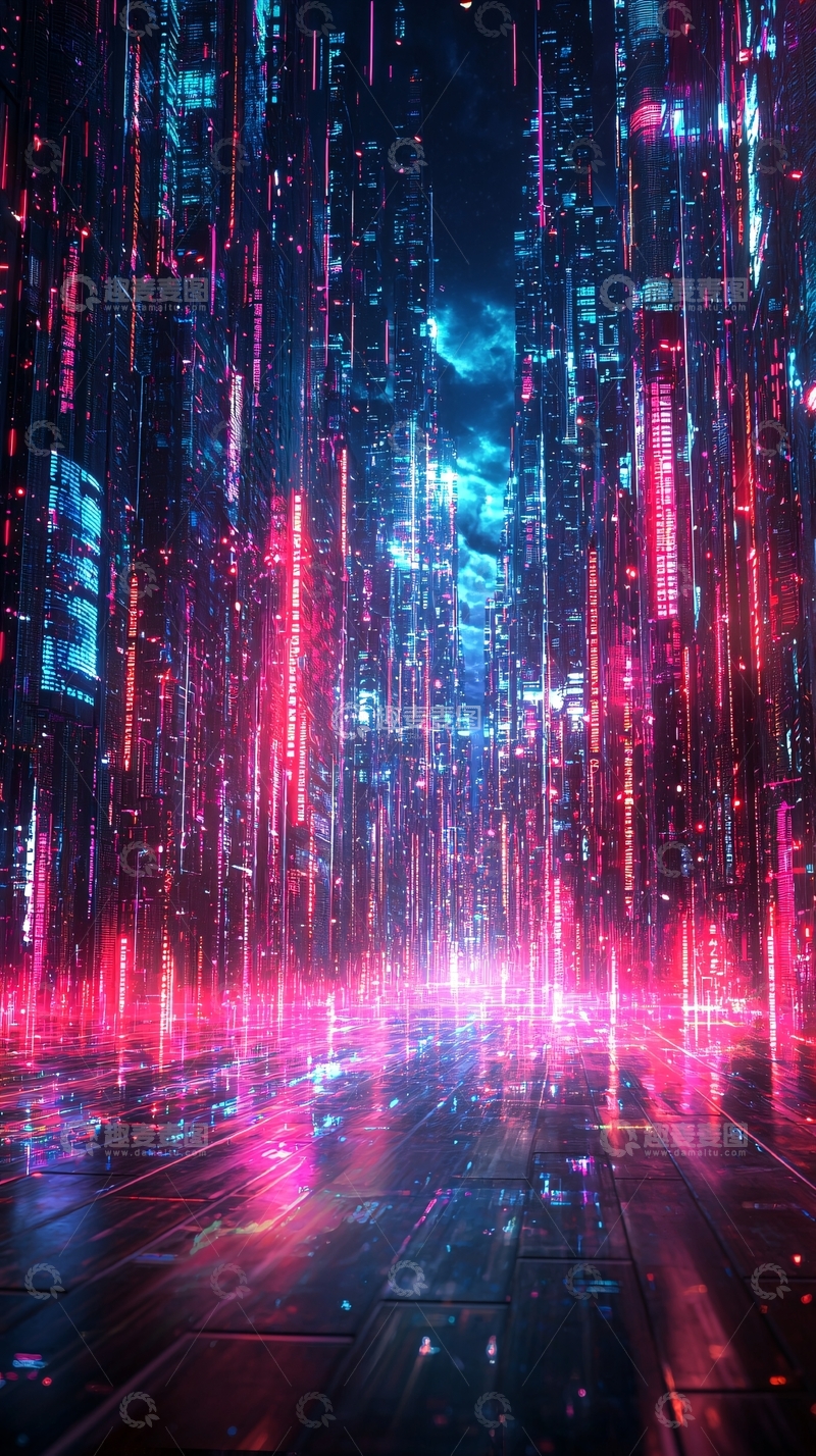 高清大图下载【趣麦麦图】未来都市夜景312