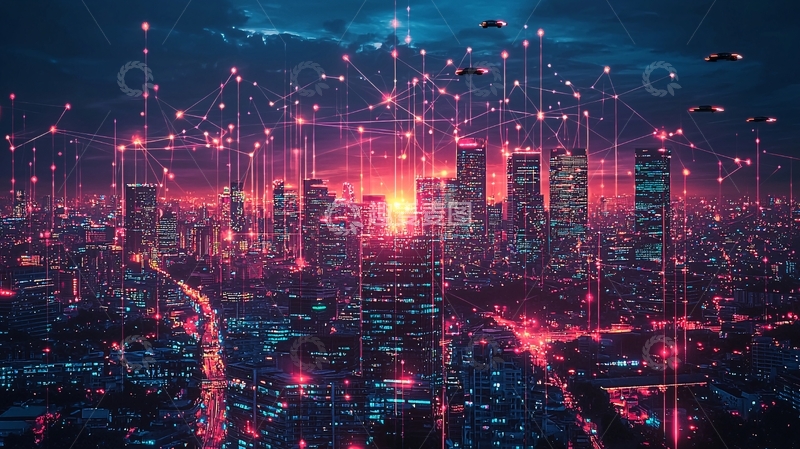 高清大图下载【趣麦麦图】未来城市夜景62