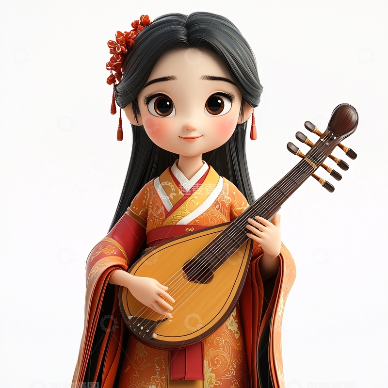 高清大图下载【趣麦麦图】可爱古风少女