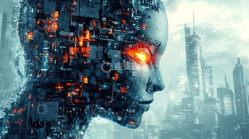 高清大图下载【趣麦麦图】未来科技女性